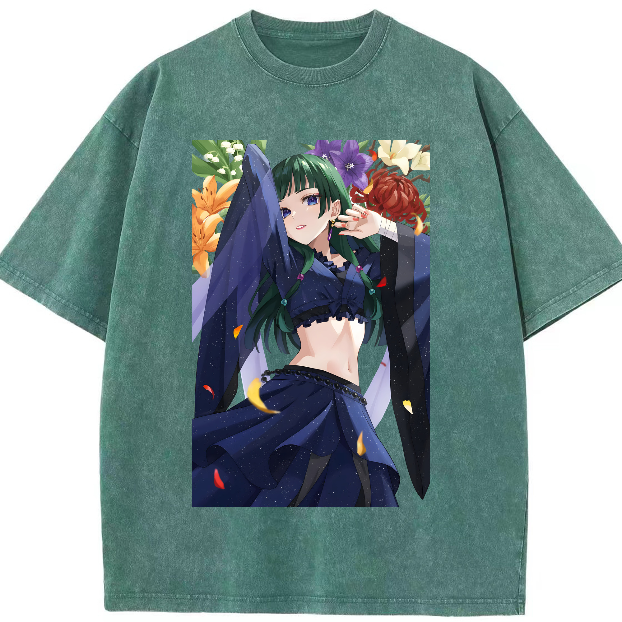 （画像用） 薬屋のひとりごと The Apothecary Diaries 綿100% ヴィンテージ風 半袖Tシャツ（フロントプリント）